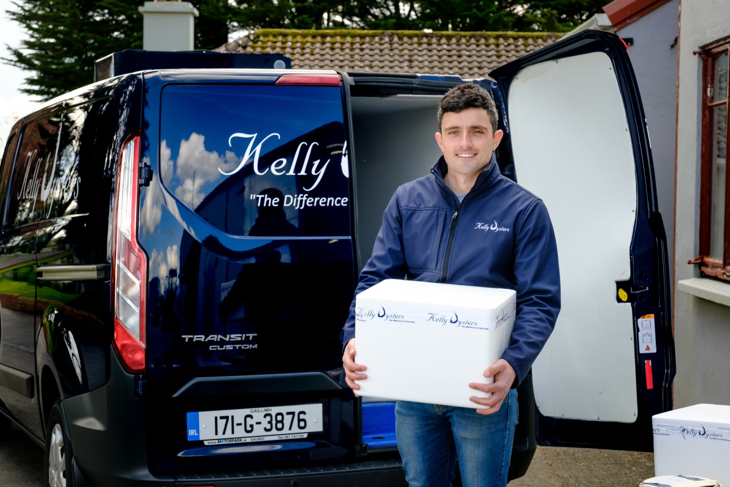 Michael Kelly, farm and dispatch manager for Kelly Oysters